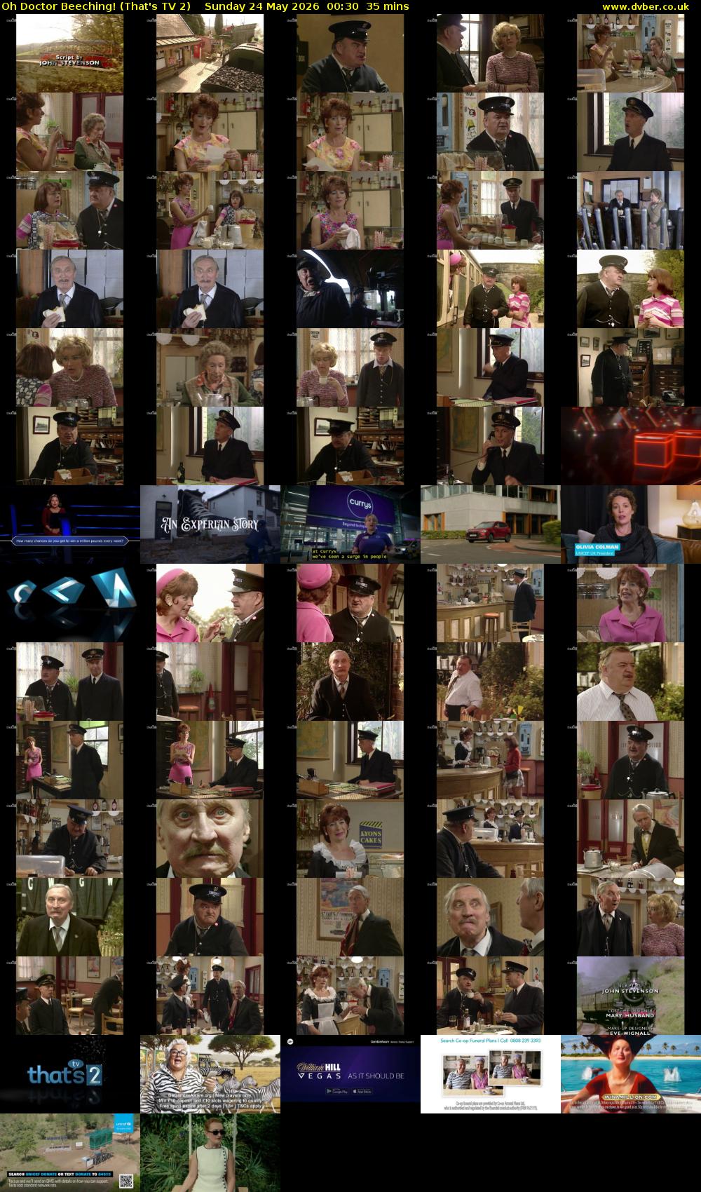 Oh Doctor Beeching! (That's TV 2) Sunday 24 May 2026 00:30 - 01:05