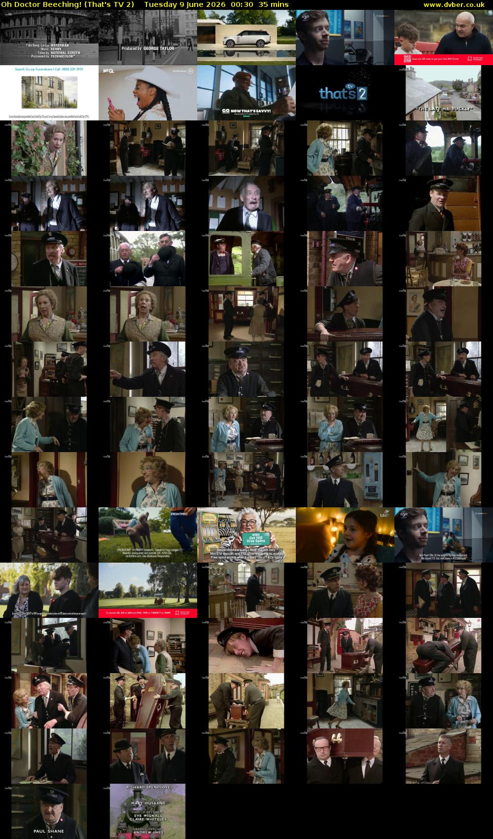 Oh Doctor Beeching! (That's TV 2) Tuesday 9 June 2026 00:30 - 01:05