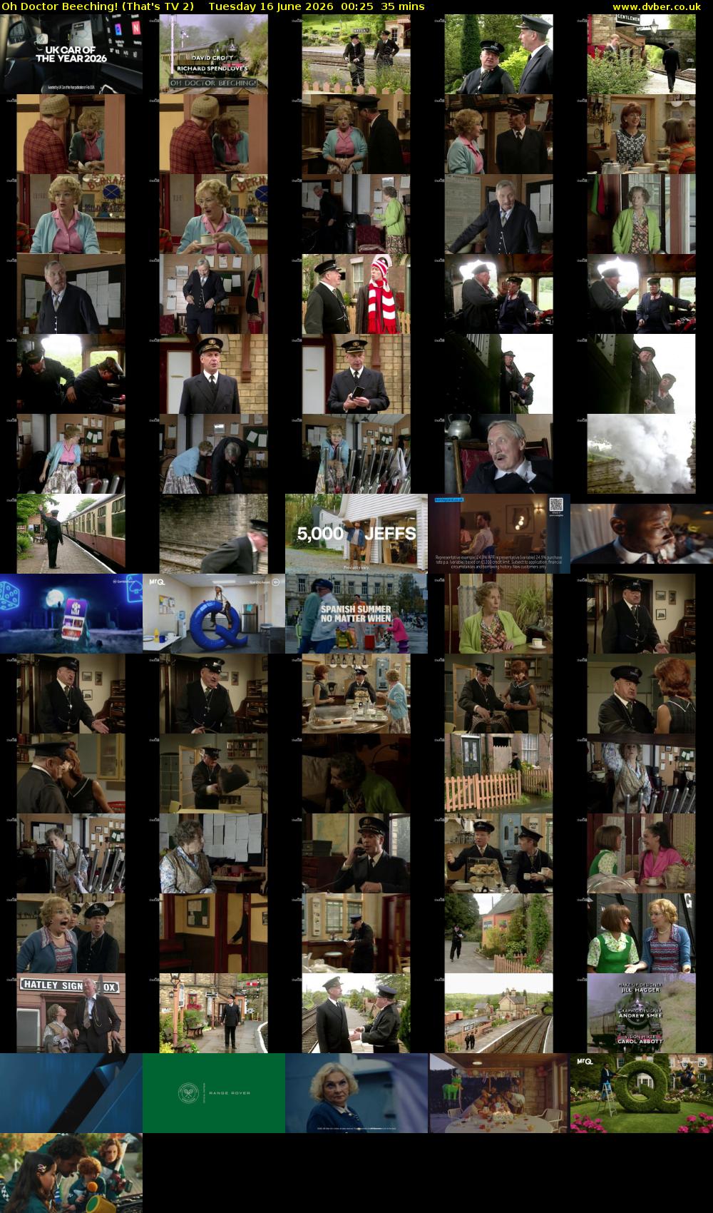 Oh Doctor Beeching! (That's TV 2) Tuesday 16 June 2026 00:25 - 01:00