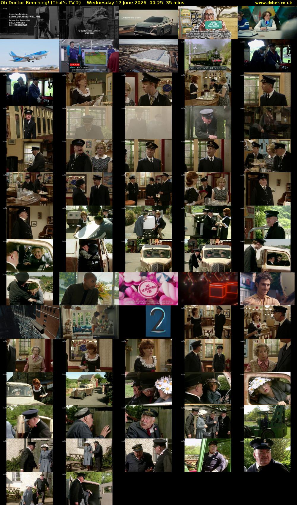 Oh Doctor Beeching! (That's TV 2) Wednesday 17 June 2026 00:25 - 01:00