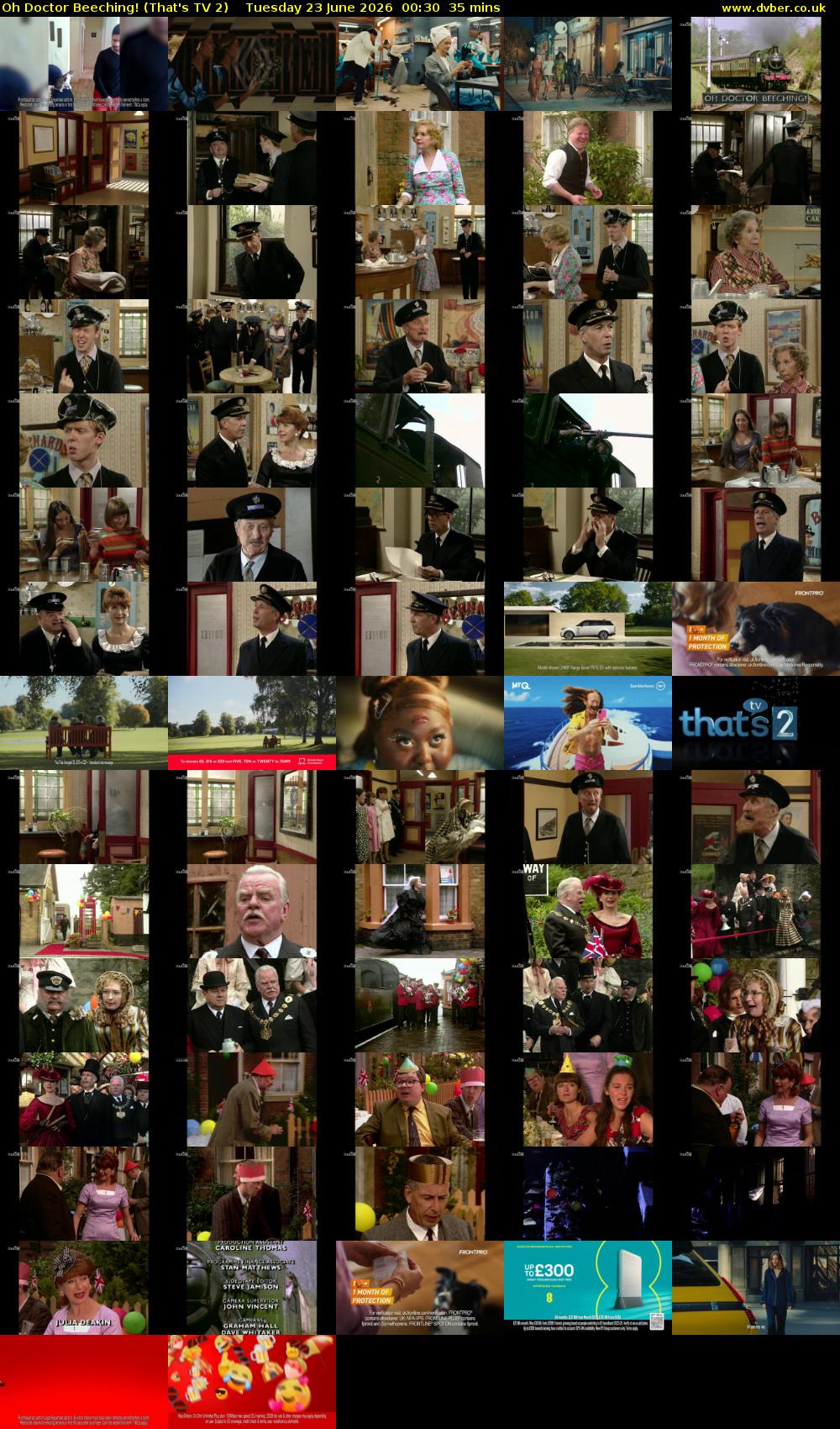 Oh Doctor Beeching! (That's TV 2) Tuesday 23 June 2026 00:30 - 01:05
