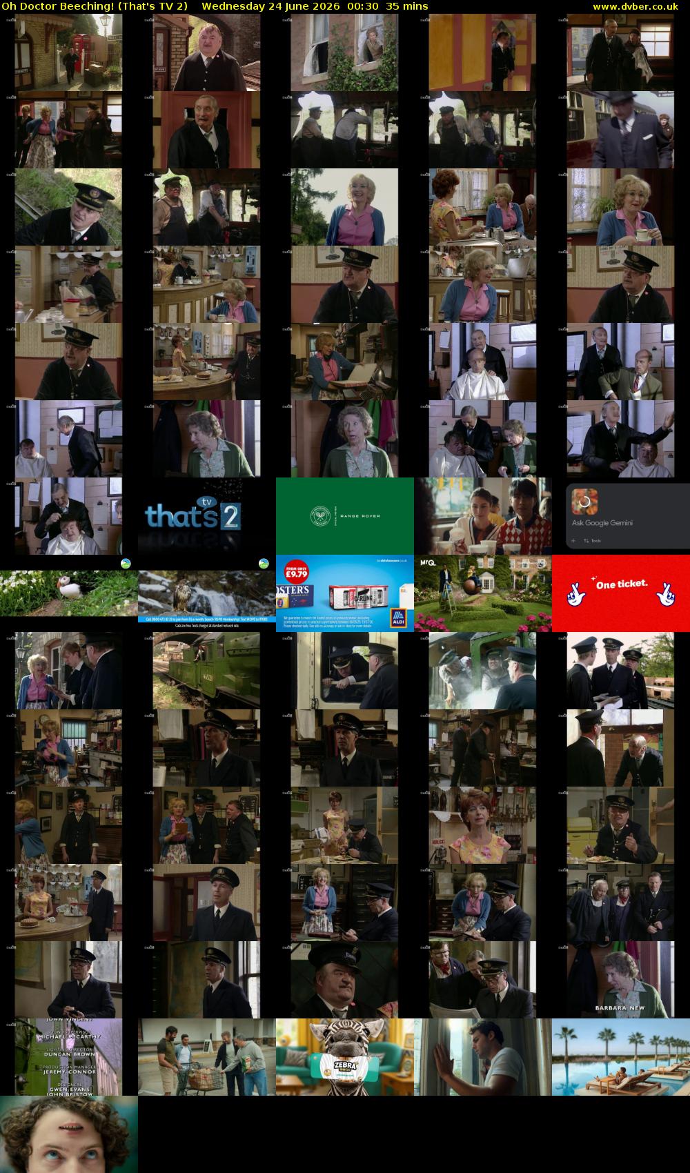 Oh Doctor Beeching! (That's TV 2) Wednesday 24 June 2026 00:30 - 01:05