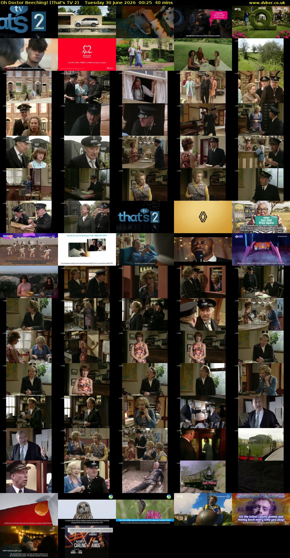 Oh Doctor Beeching! (That's TV 2) Tuesday 30 June 2026 00:25 - 01:05