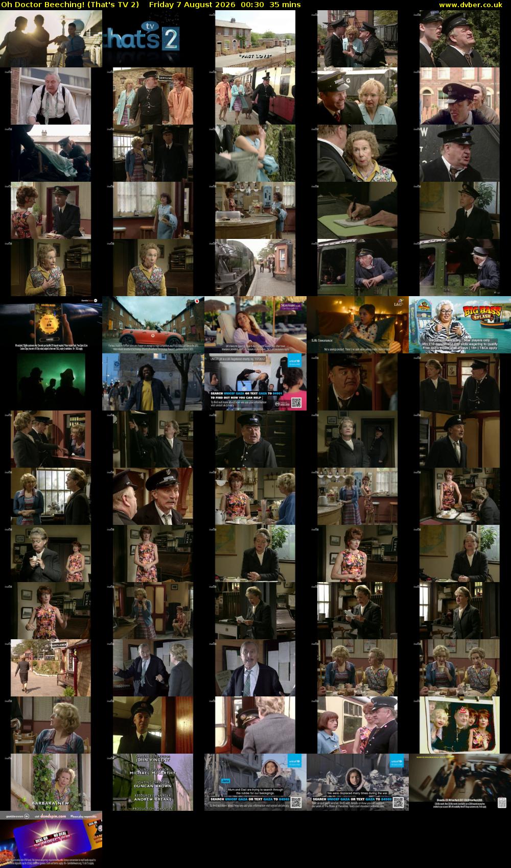 Oh Doctor Beeching! (That's TV 2) Friday 7 August 2026 00:30 - 01:05
