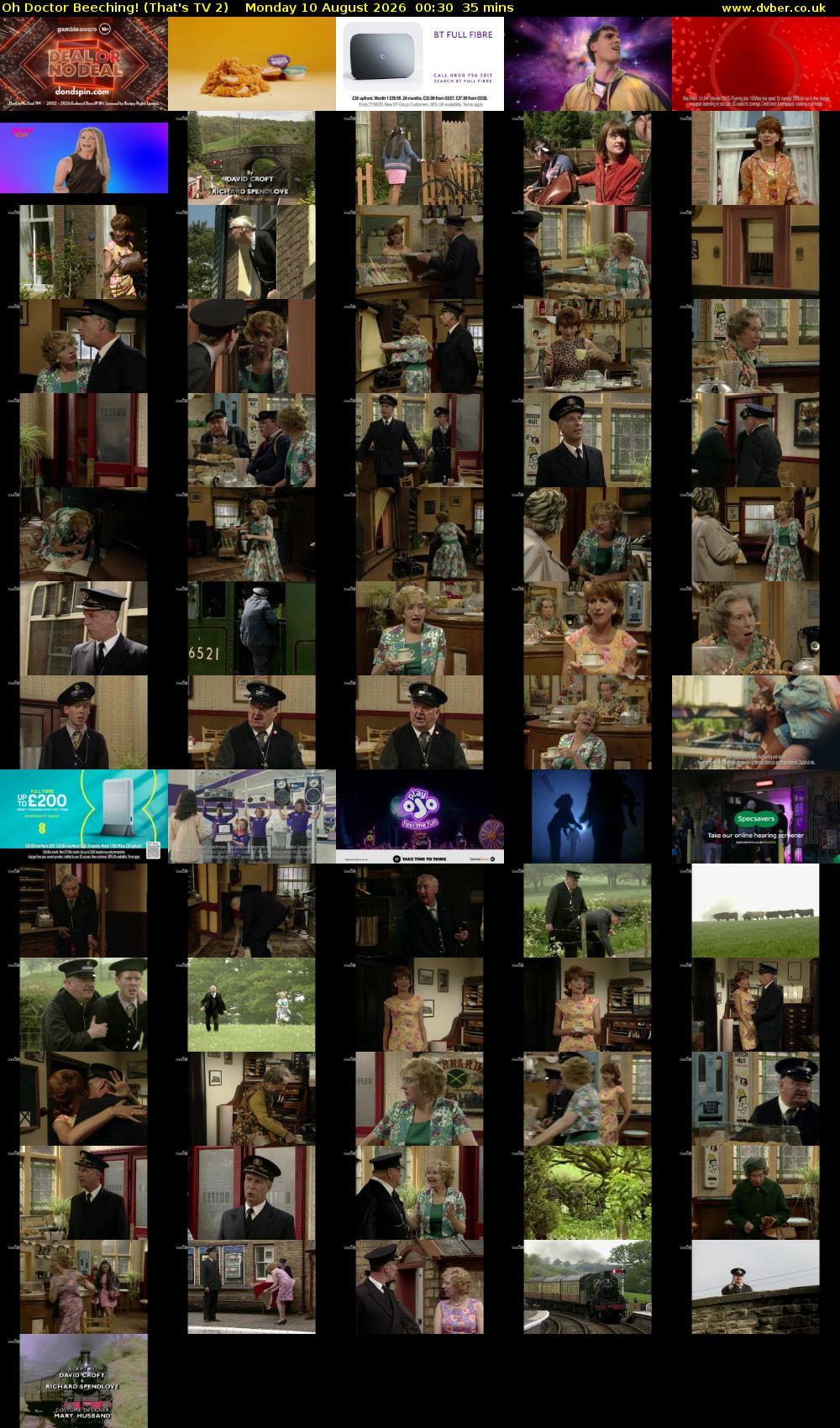 Oh Doctor Beeching! (That's TV 2) Monday 10 August 2026 00:30 - 01:05