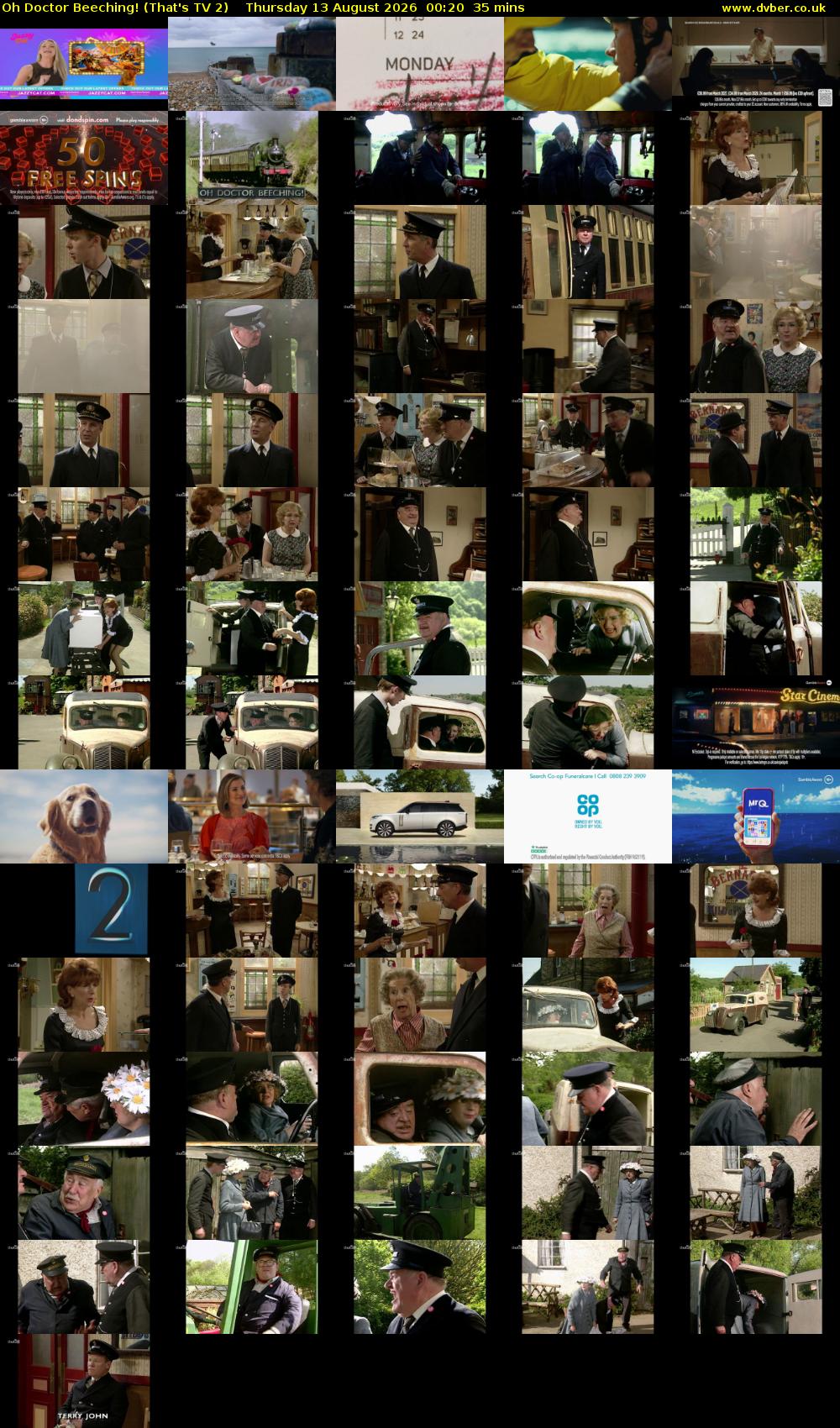 Oh Doctor Beeching! (That's TV 2) Thursday 13 August 2026 00:20 - 00:55