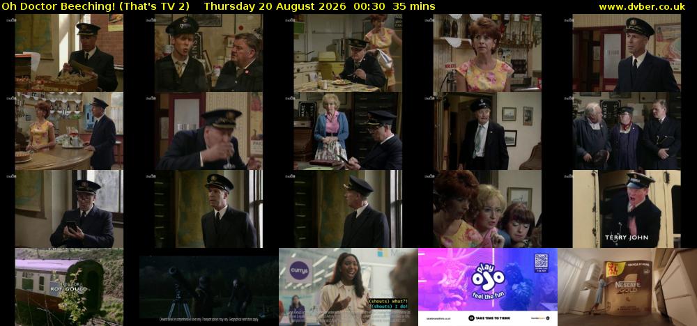 Oh Doctor Beeching! (That's TV 2) Thursday 20 August 2026 00:30 - 01:05