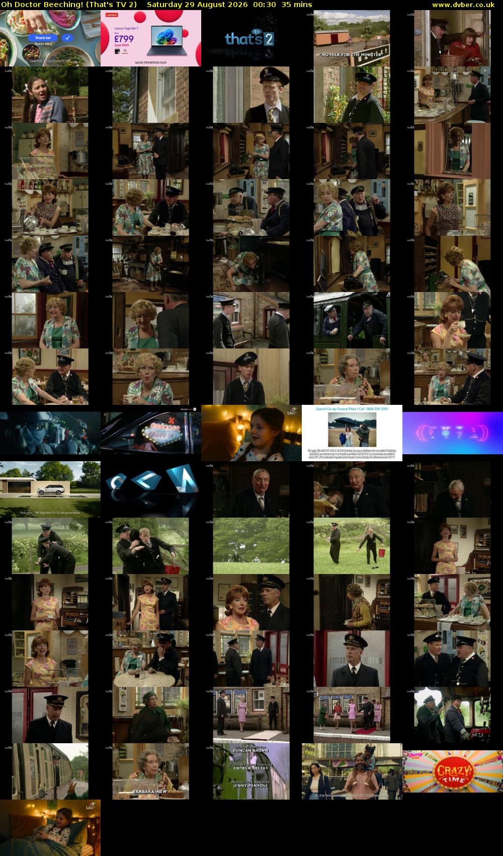 Oh Doctor Beeching! (That's TV 2) Saturday 29 August 2026 00:30 - 01:05