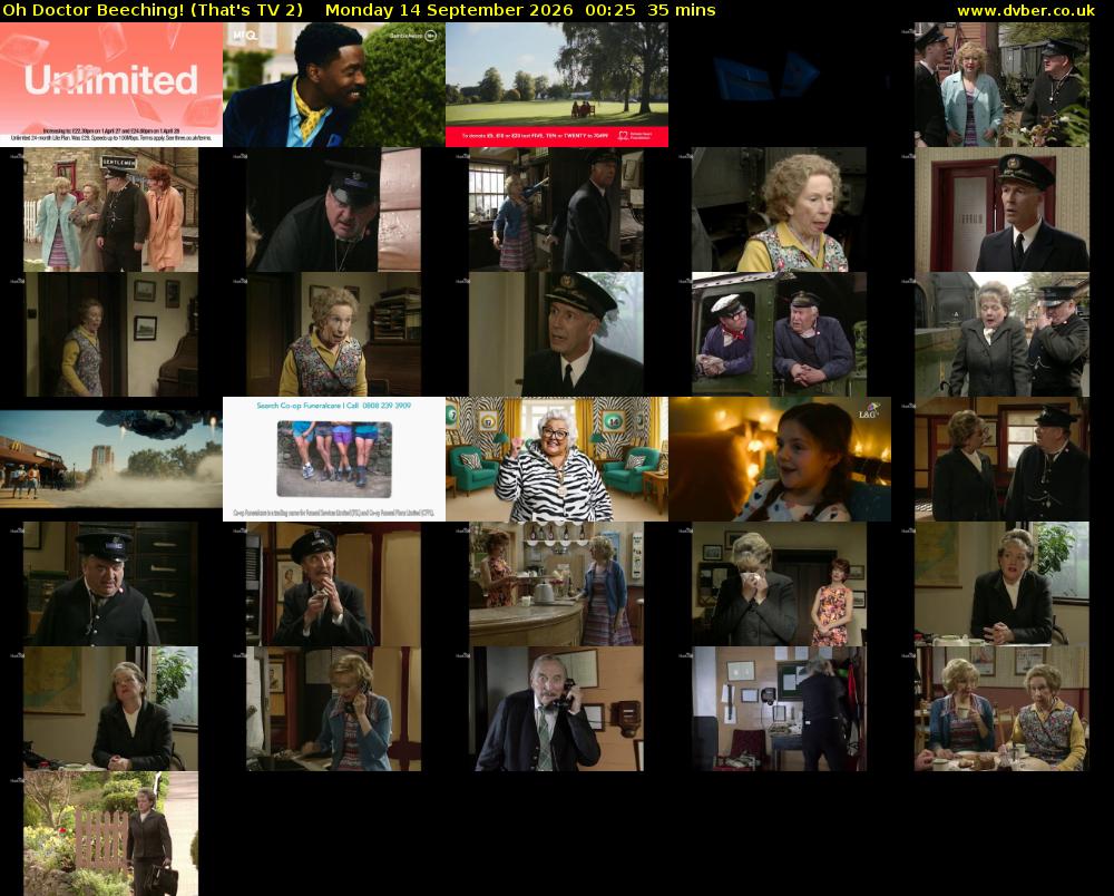 Oh Doctor Beeching! (That's TV 2) Monday 14 September 2026 00:25 - 01:00