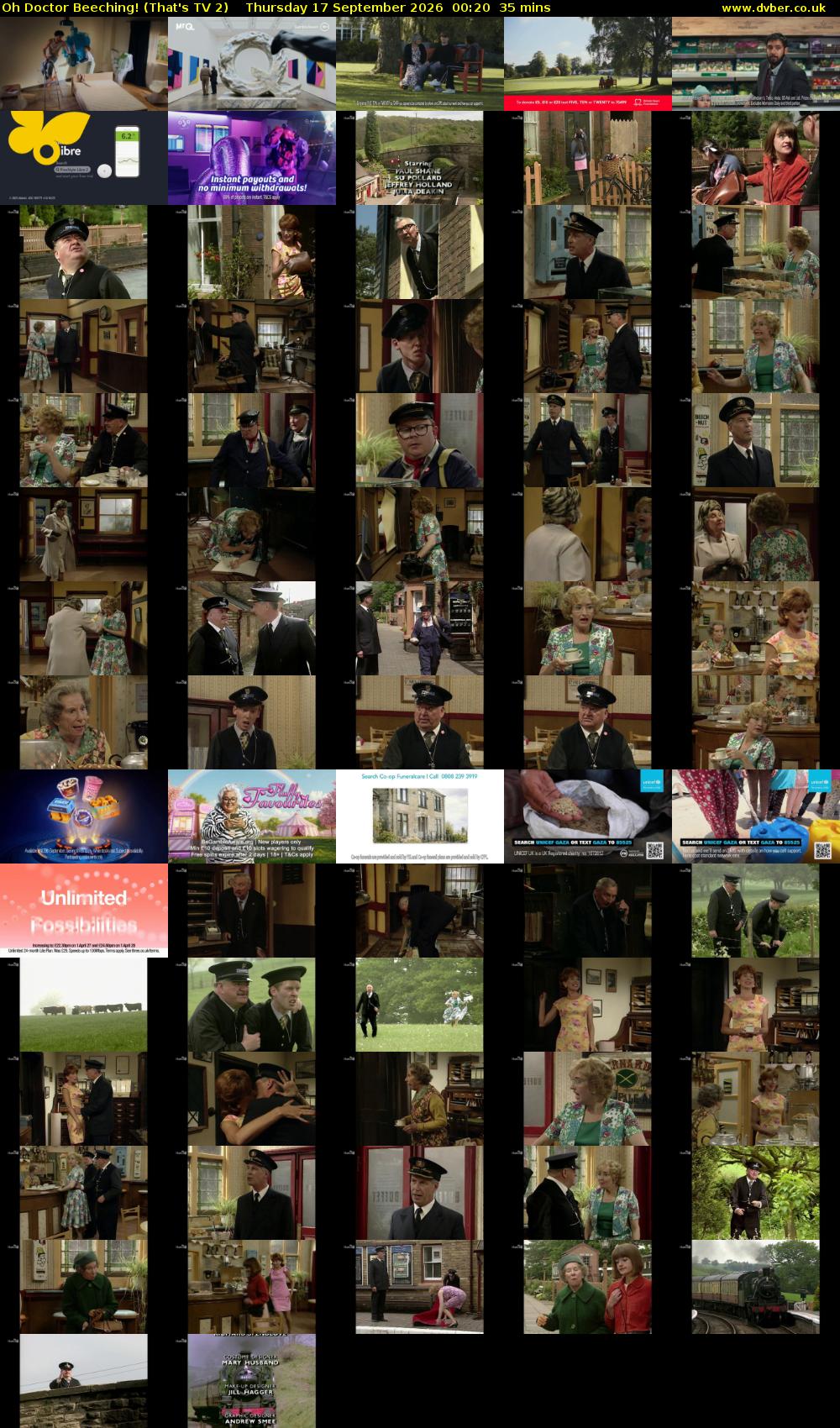 Oh Doctor Beeching! (That's TV 2) Thursday 17 September 2026 00:20 - 00:55