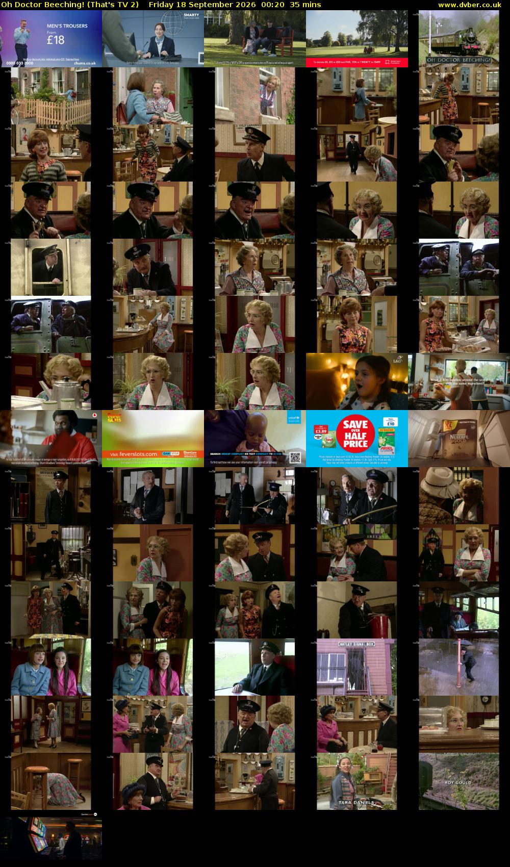 Oh Doctor Beeching! (That's TV 2) Friday 18 September 2026 00:20 - 00:55