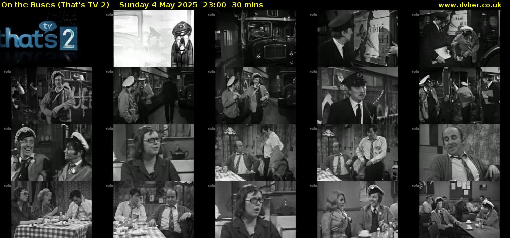 On the Buses (That's TV 2) Sunday 4 May 2025 23:00 - 23:30