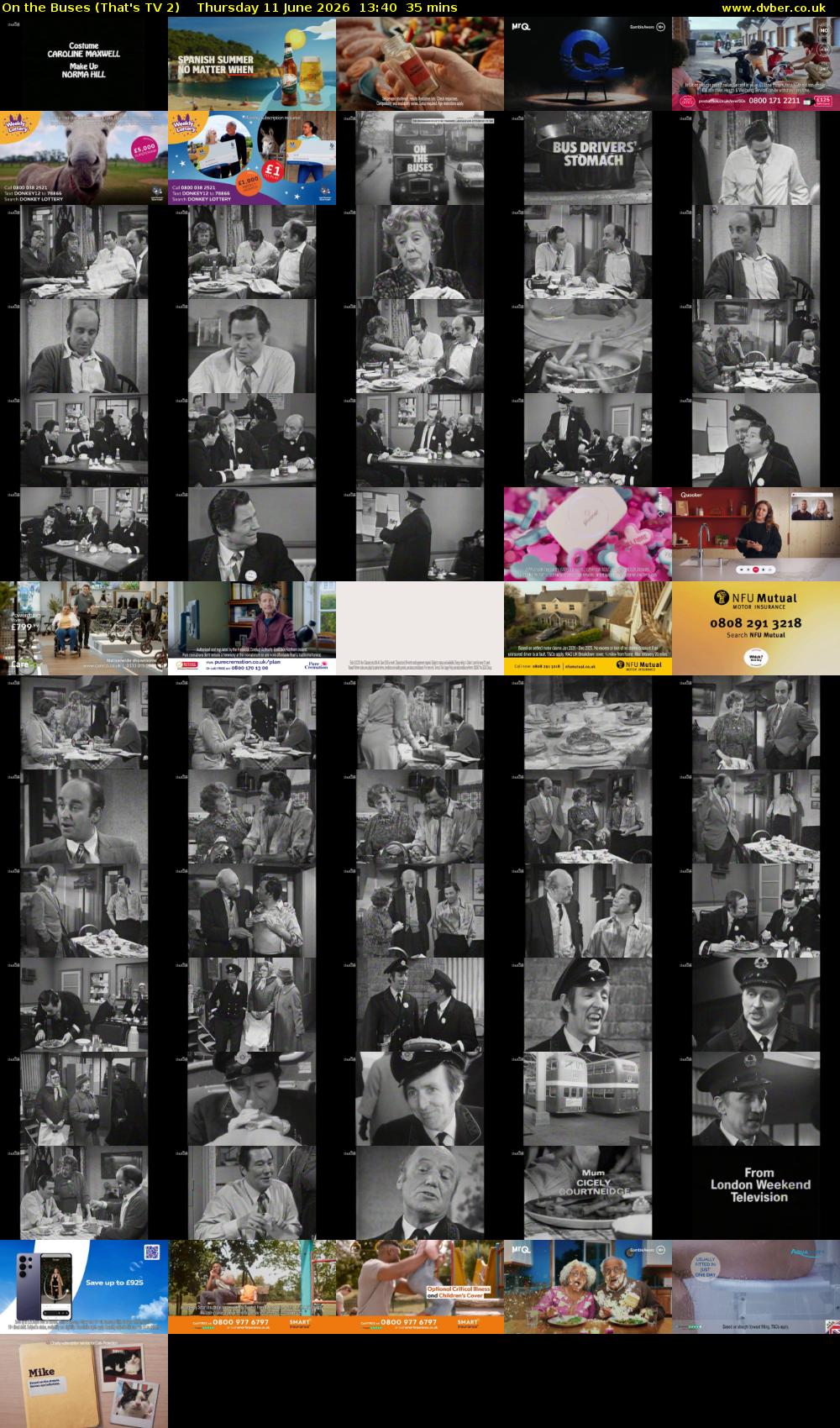 On the Buses (That's TV 2) Thursday 11 June 2026 13:40 - 14:15