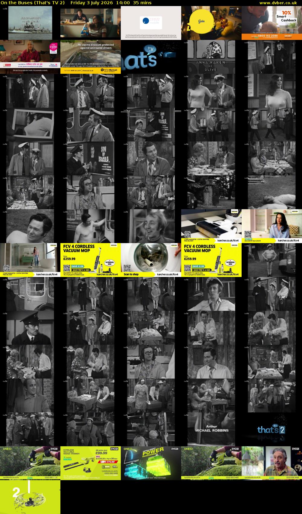 On the Buses (That's TV 2) Friday 3 July 2026 14:00 - 14:35