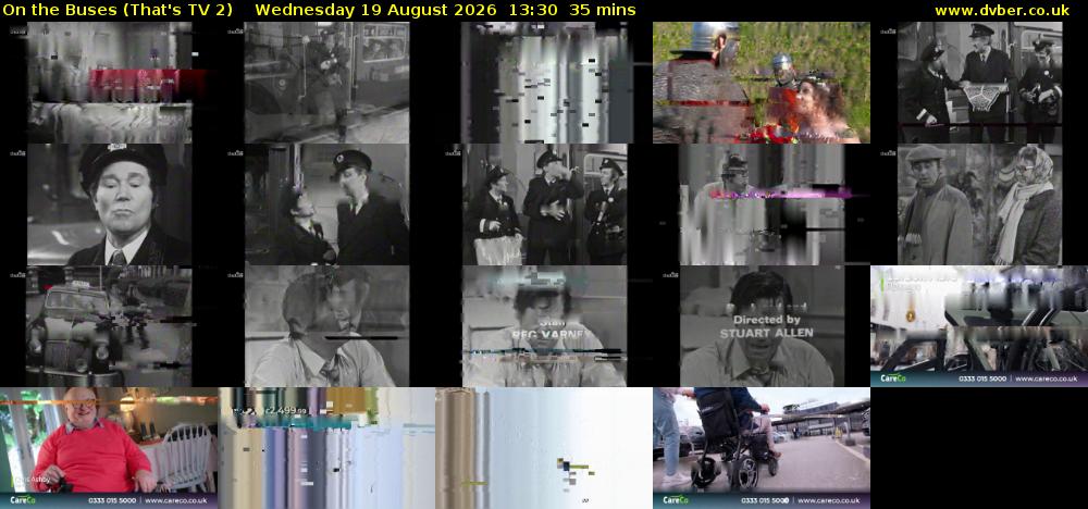 On the Buses (That's TV 2) Wednesday 19 August 2026 13:30 - 14:05