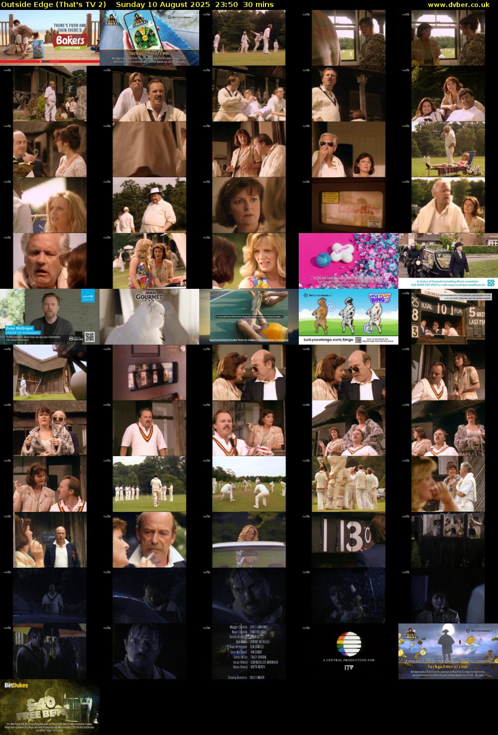 Outside Edge (That's TV 2) Sunday 10 August 2025 23:50 - 00:20
