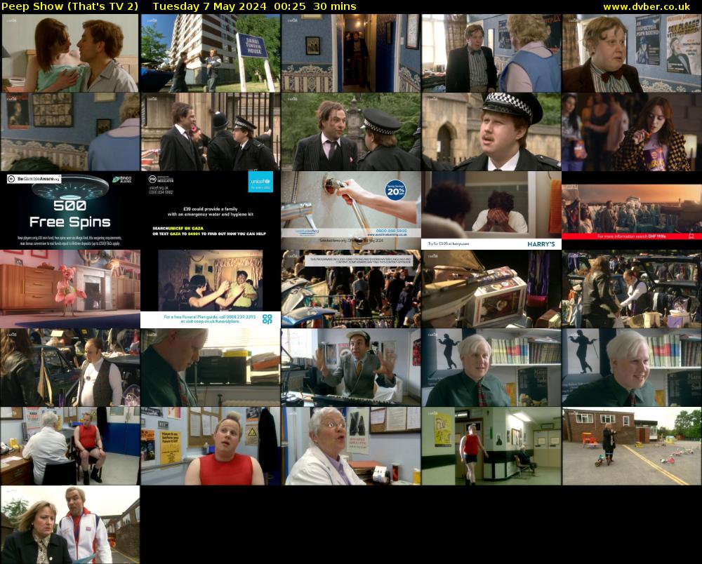 Peep Show (That's TV 2) Tuesday 7 May 2024 00:25 - 00:55