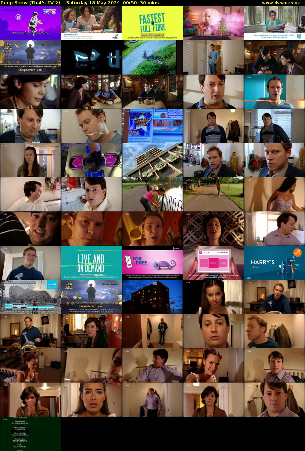 Peep Show (That's TV 2) Saturday 18 May 2024 00:50 - 01:20
