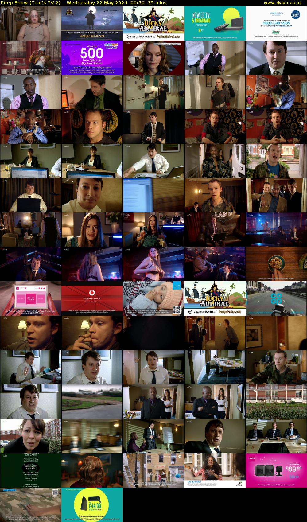 Peep Show (That's TV 2) Wednesday 22 May 2024 00:50 - 01:25