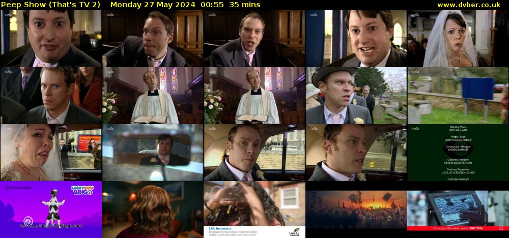 Peep Show (That's TV 2) Monday 27 May 2024 00:55 - 01:30