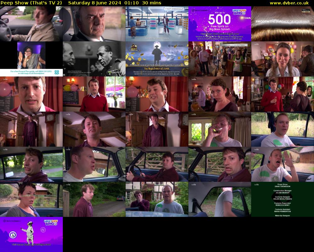 Peep Show (That's TV 2) Saturday 8 June 2024 01:10 - 01:40