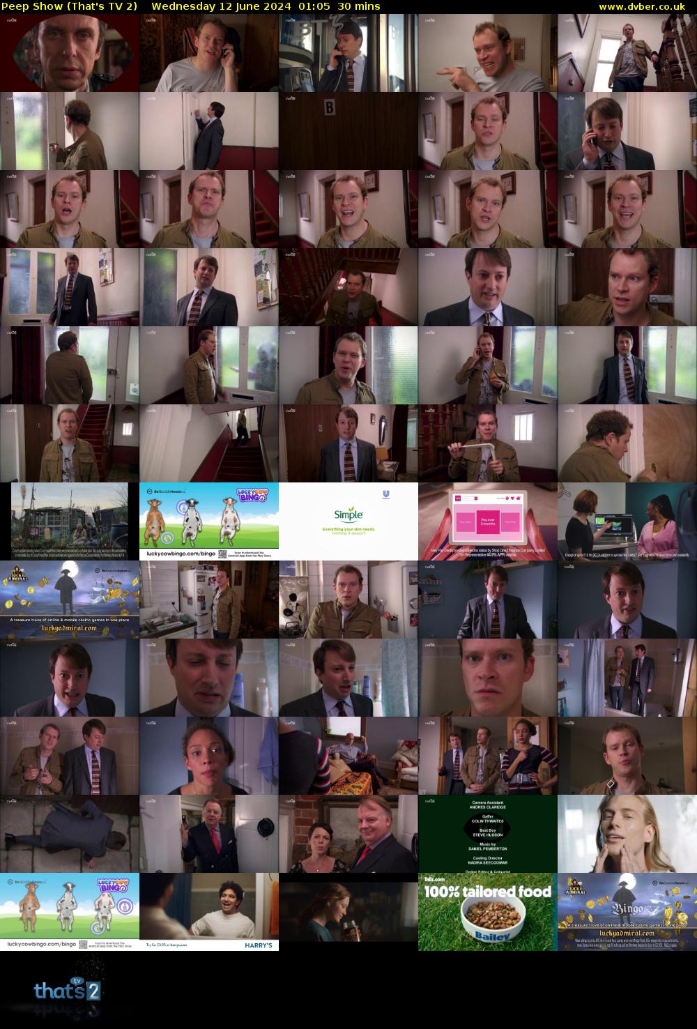 Peep Show (That's TV 2) Wednesday 12 June 2024 01:05 - 01:35