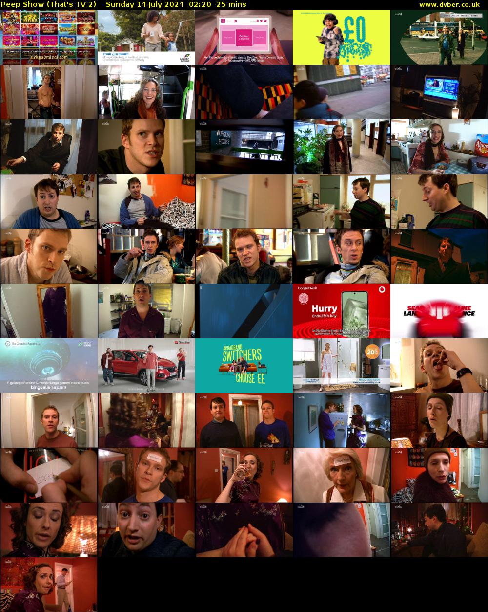 Peep Show (That's TV 2) Sunday 14 July 2024 02:20 - 02:45