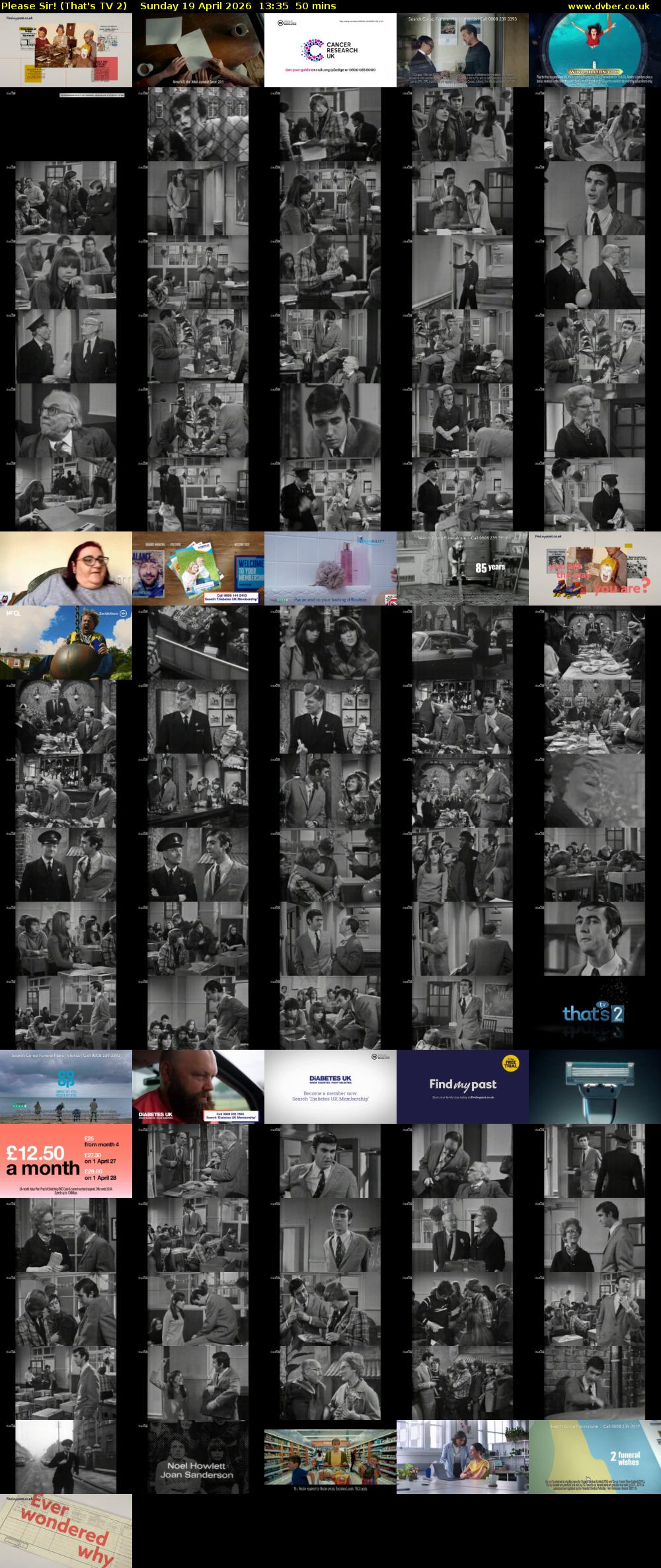 Please Sir! (That's TV 2) Sunday 19 April 2026 13:35 - 14:25