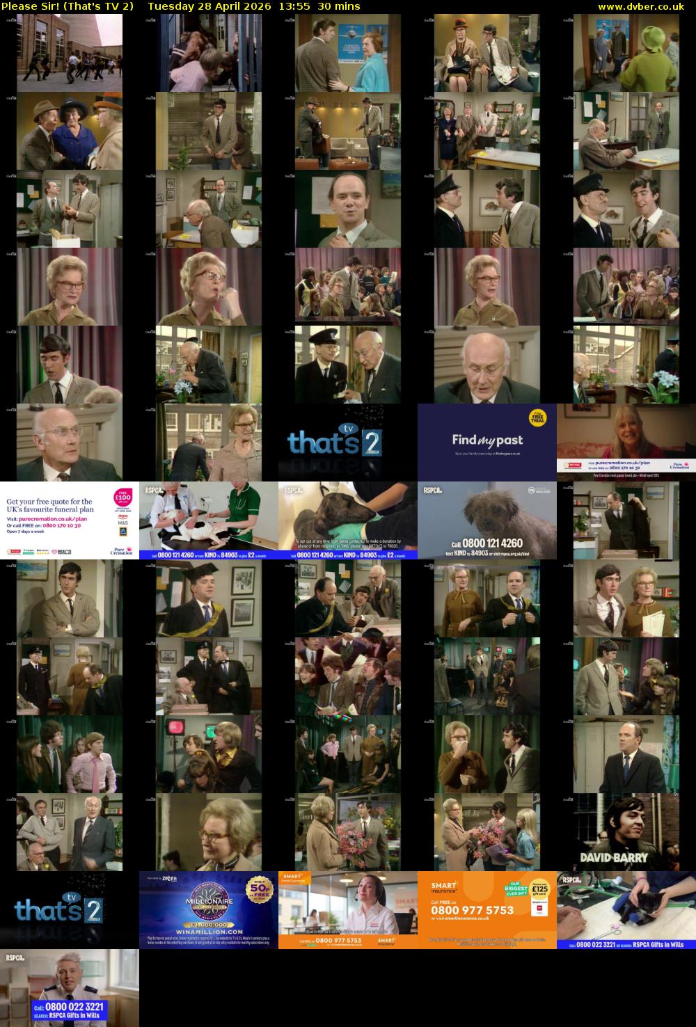 Please Sir! (That's TV 2) Tuesday 28 April 2026 13:55 - 14:25