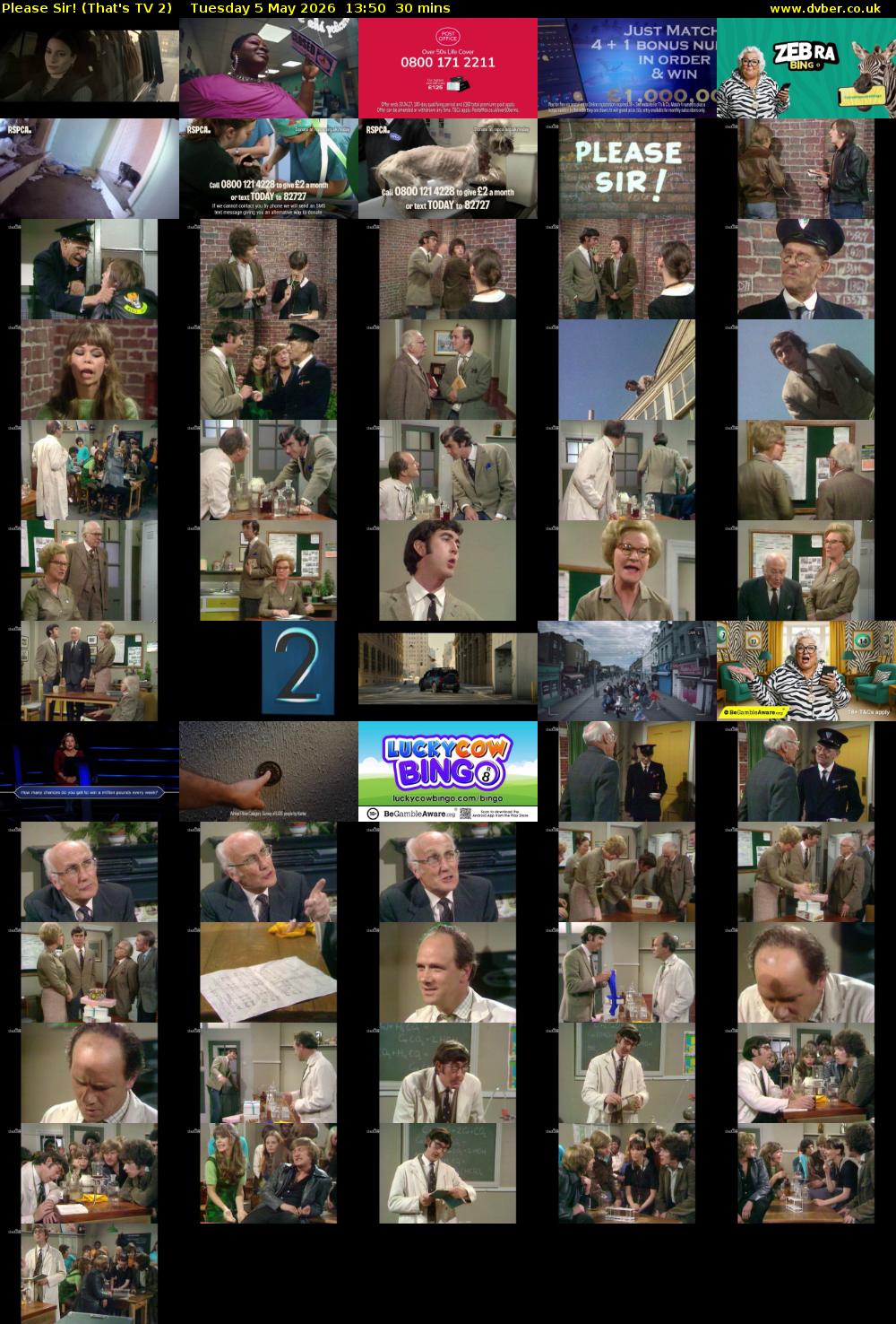 Please Sir! (That's TV 2) Tuesday 5 May 2026 13:50 - 14:20