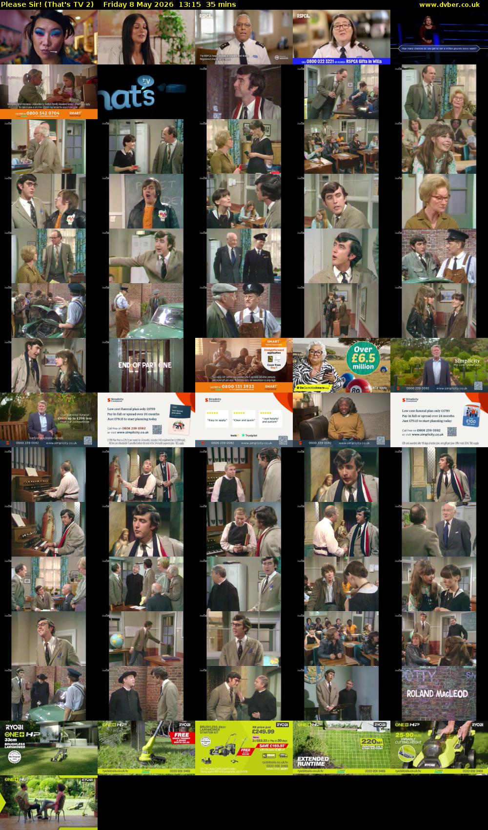 Please Sir! (That's TV 2) Friday 8 May 2026 13:15 - 13:50