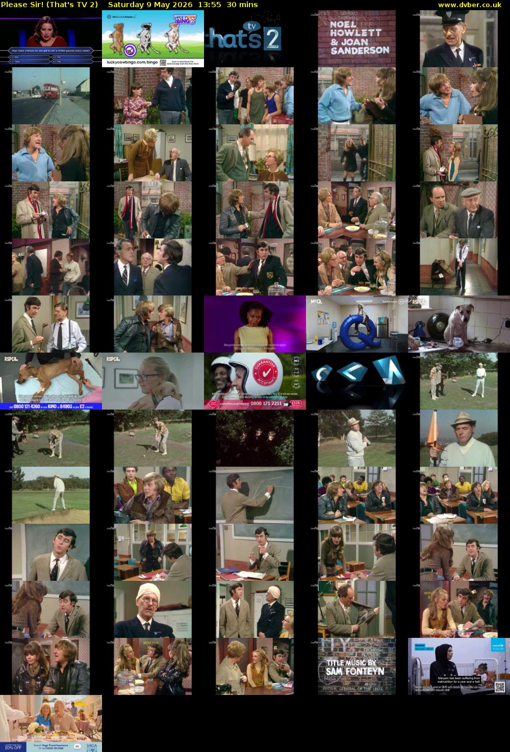 Please Sir! (That's TV 2) Saturday 9 May 2026 13:55 - 14:25