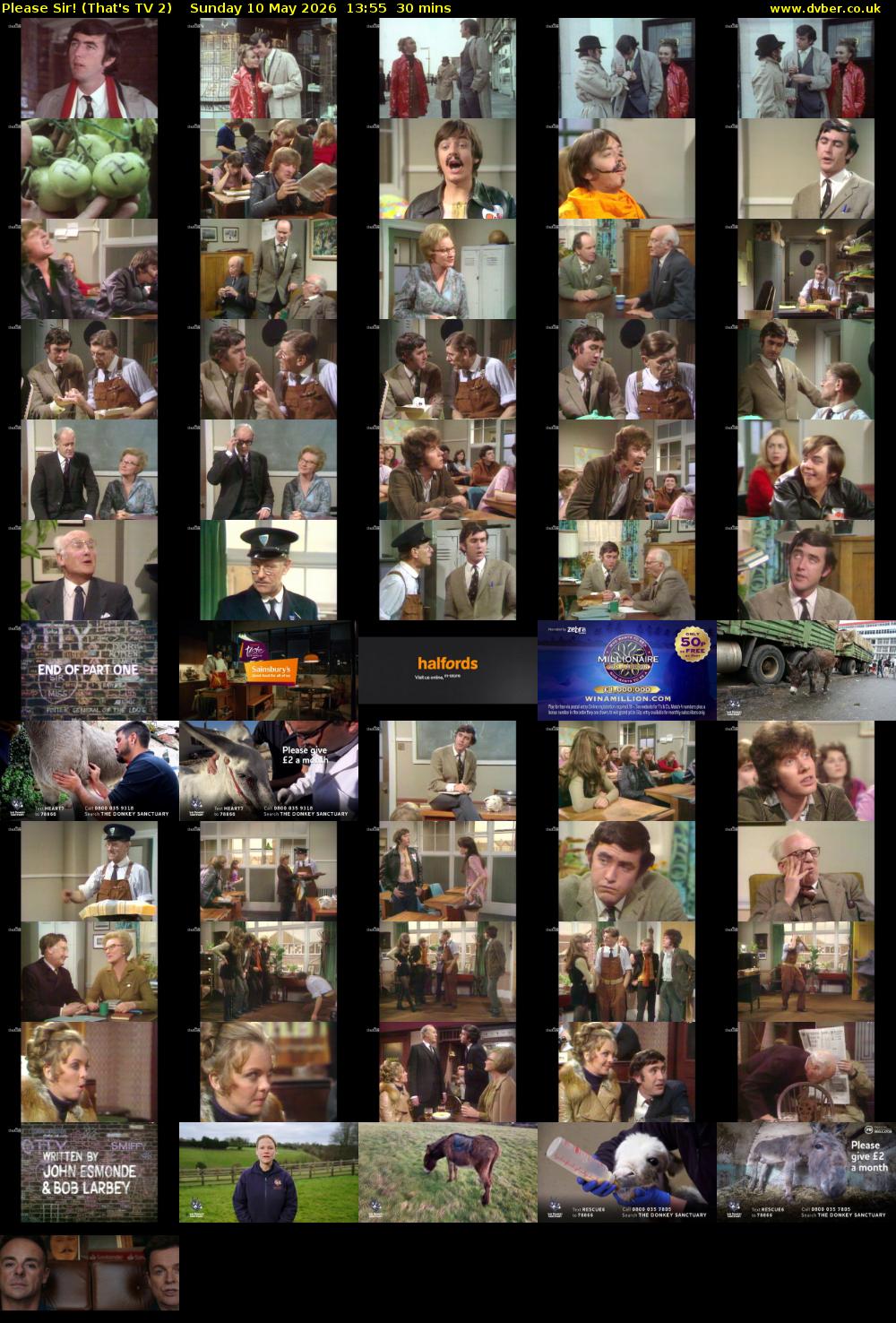 Please Sir! (That's TV 2) Sunday 10 May 2026 13:55 - 14:25