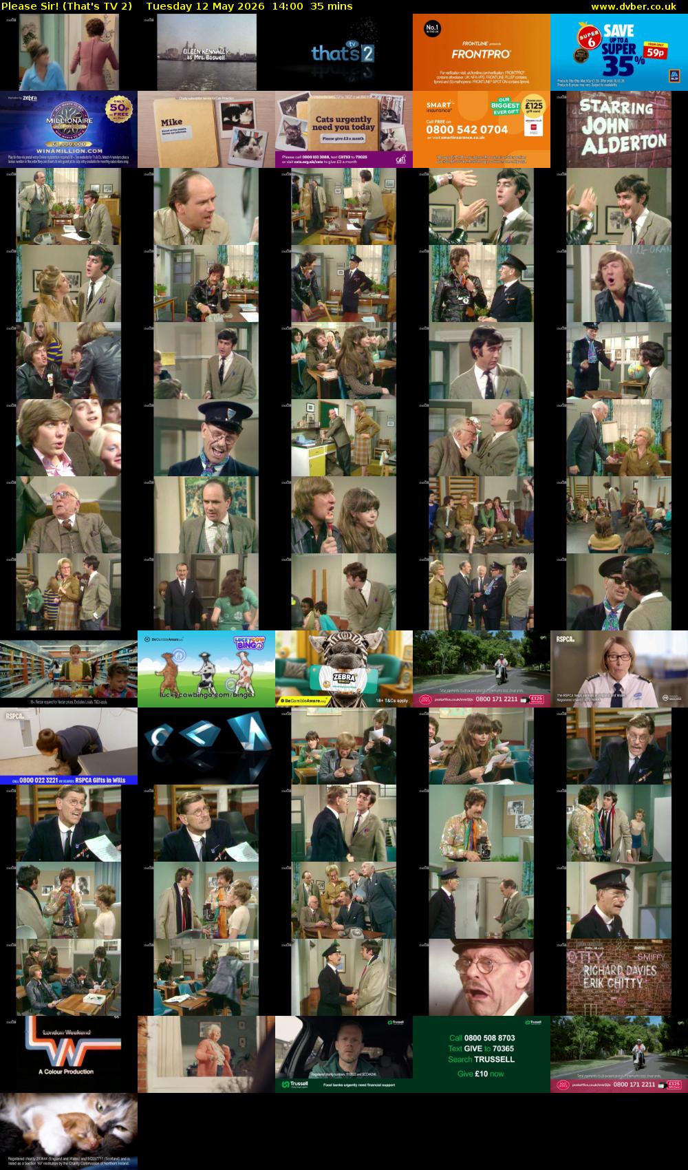 Please Sir! (That's TV 2) Tuesday 12 May 2026 14:00 - 14:35