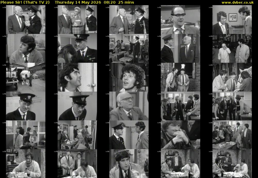 Please Sir! (That's TV 2) Thursday 14 May 2026 08:20 - 08:45