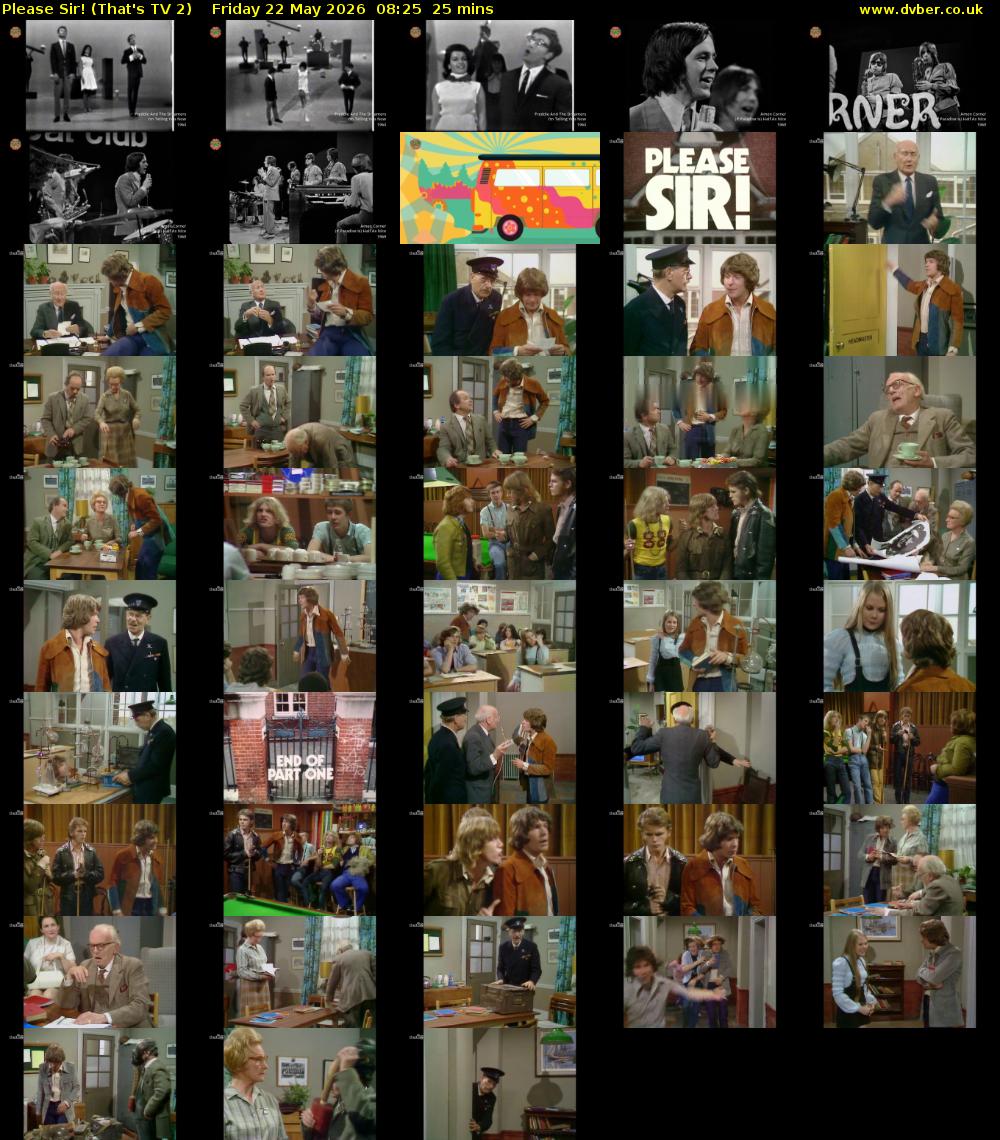 Please Sir! (That's TV 2) Friday 22 May 2026 08:25 - 08:50