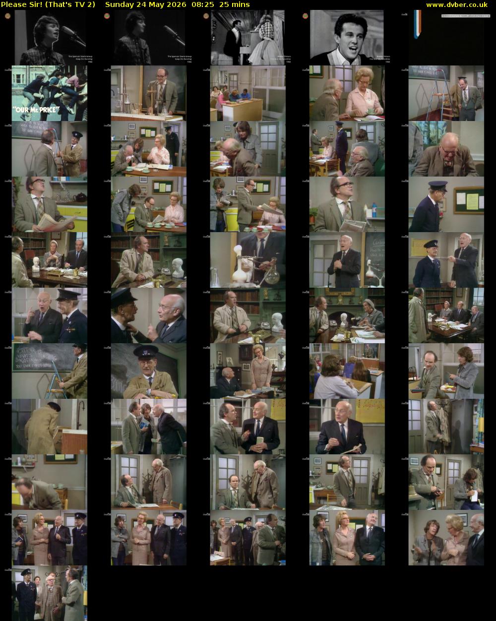 Please Sir! (That's TV 2) Sunday 24 May 2026 08:25 - 08:50