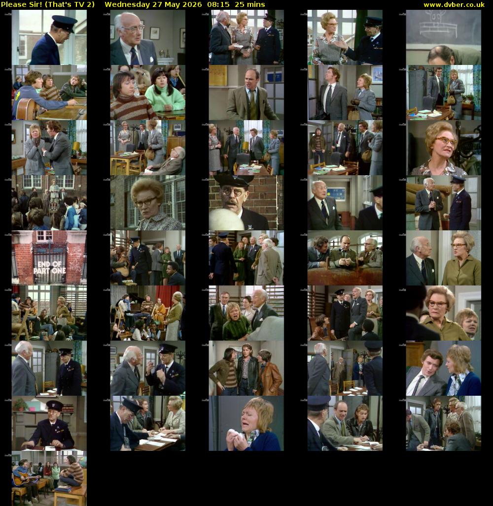 Please Sir! (That's TV 2) Wednesday 27 May 2026 08:15 - 08:40