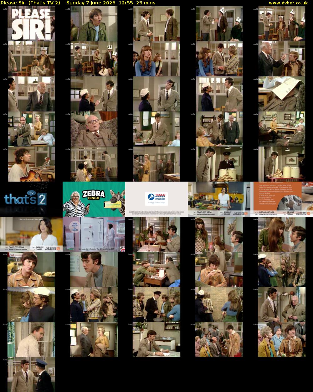 Please Sir! (That's TV 2) Sunday 7 June 2026 12:55 - 13:20
