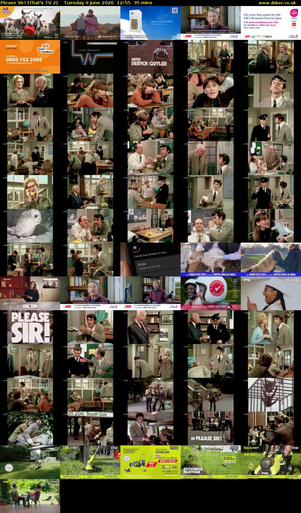 Please Sir! (That's TV 2) Tuesday 9 June 2026 12:55 - 13:30