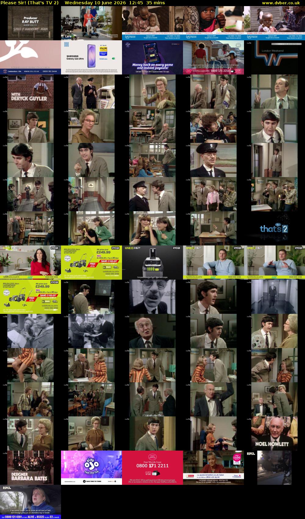 Please Sir! (That's TV 2) Wednesday 10 June 2026 12:45 - 13:20