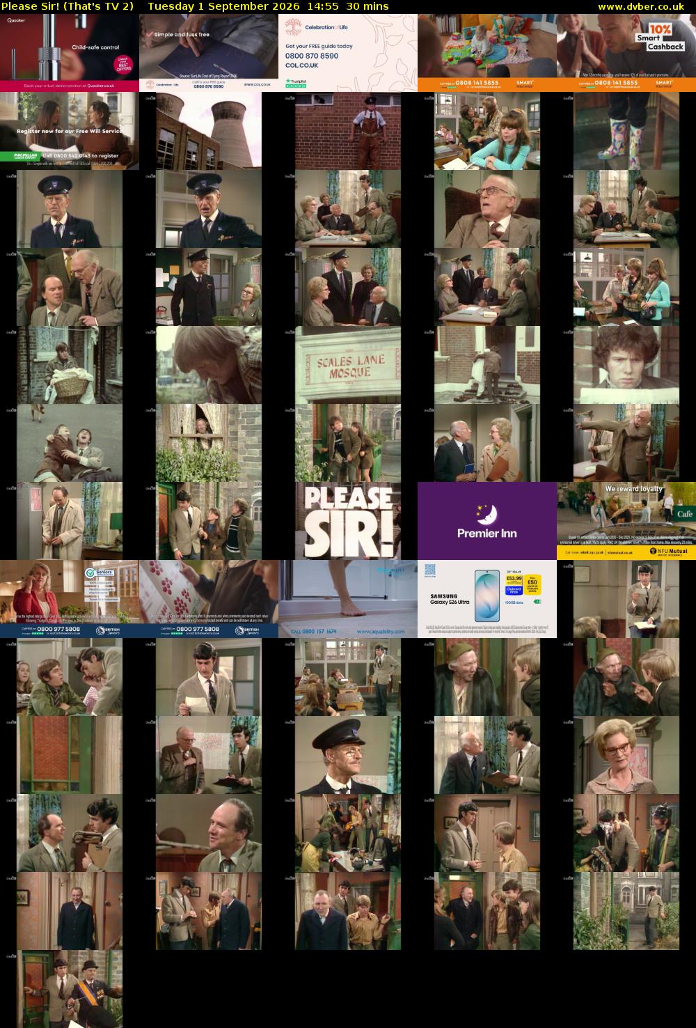 Please Sir! (That's TV 2) Tuesday 1 September 2026 14:55 - 15:25