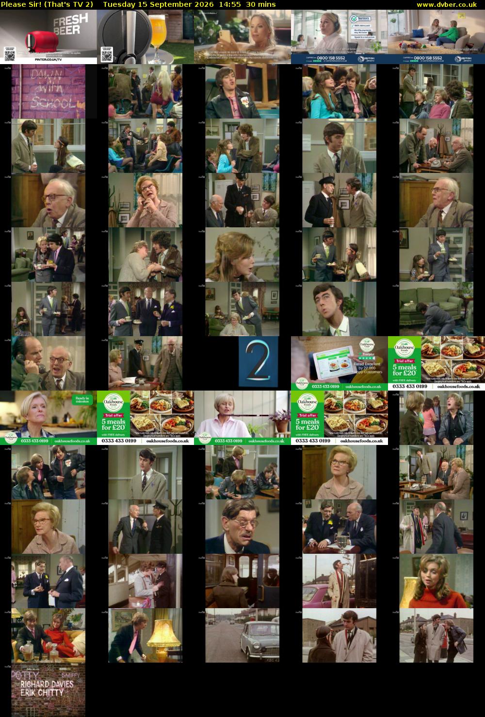 Please Sir! (That's TV 2) Tuesday 15 September 2026 14:55 - 15:25