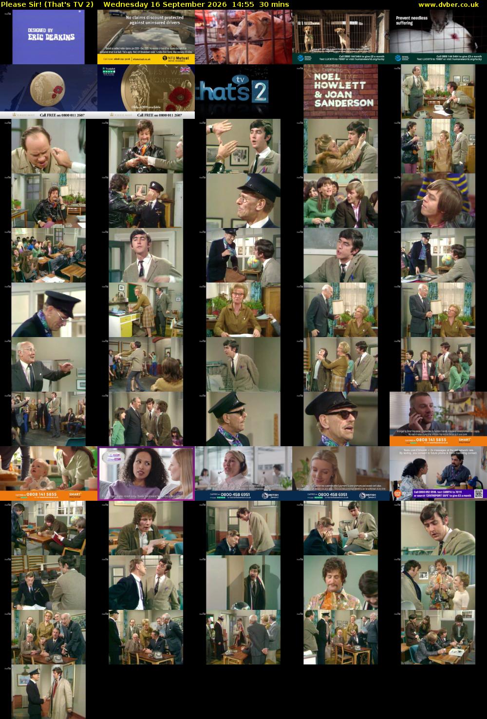 Please Sir! (That's TV 2) Wednesday 16 September 2026 14:55 - 15:25