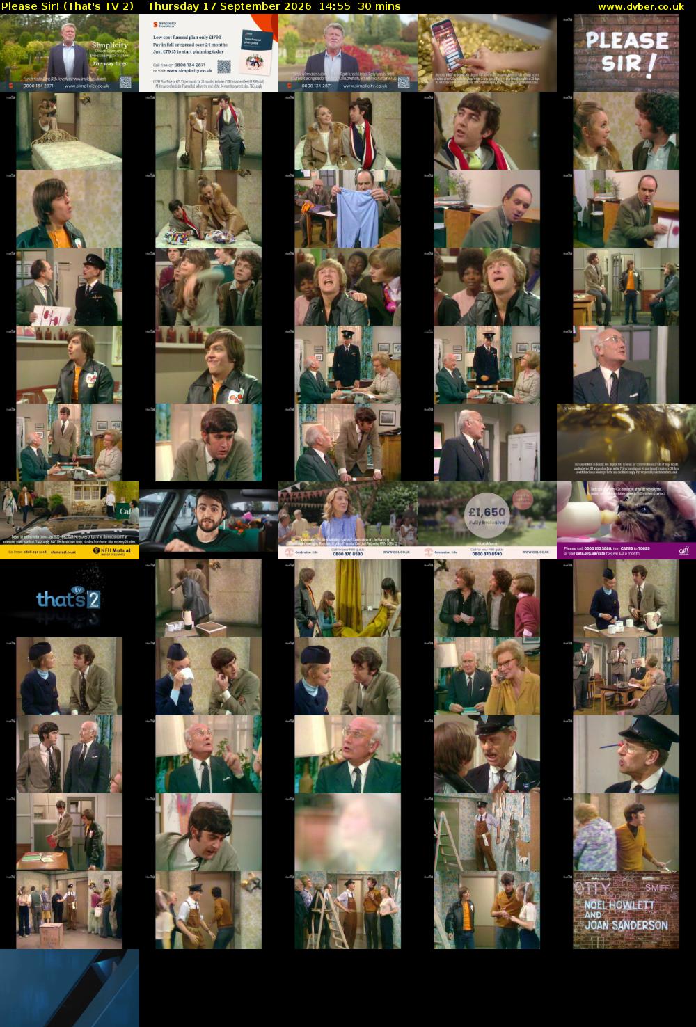 Please Sir! (That's TV 2) Thursday 17 September 2026 14:55 - 15:25