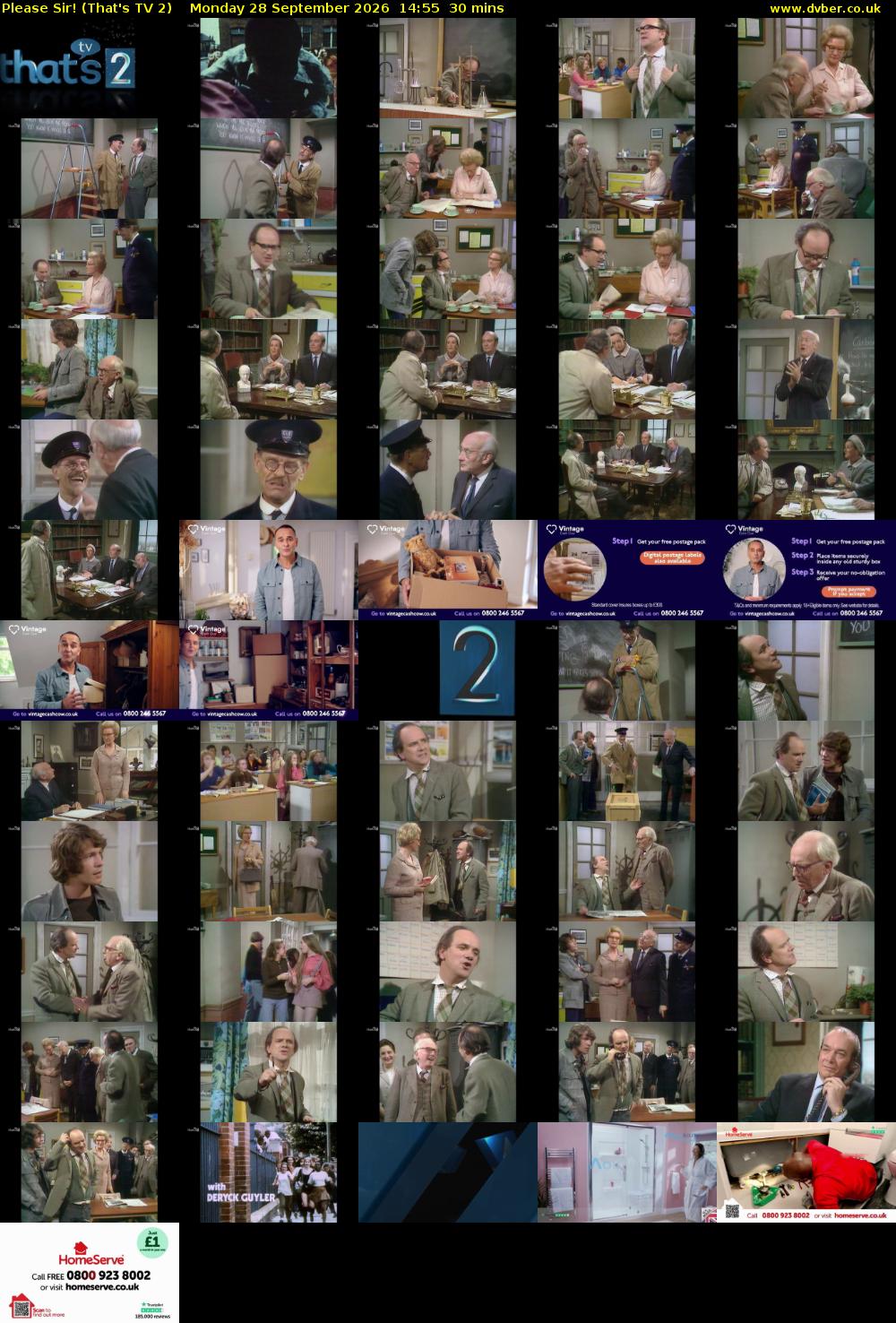 Please Sir! (That's TV 2) Monday 28 September 2026 14:55 - 15:25