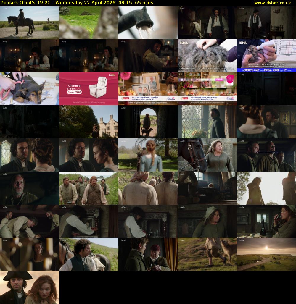 Poldark (That's TV 2) Wednesday 22 April 2026 08:15 - 09:20