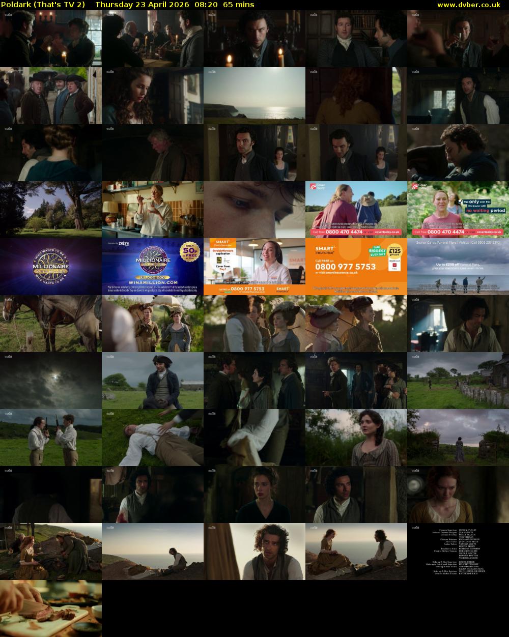 Poldark (That's TV 2) Thursday 23 April 2026 08:20 - 09:25
