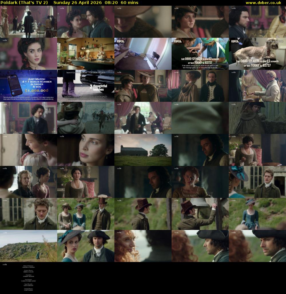 Poldark (That's TV 2) Sunday 26 April 2026 08:20 - 09:20