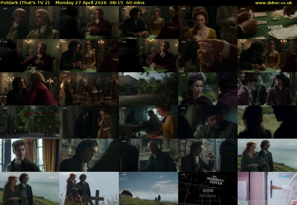 Poldark (That's TV 2) Monday 27 April 2026 08:15 - 09:15